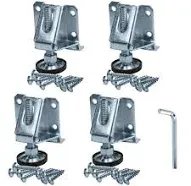 4 Pack Rok 2000 Lb. Capacity Heavy Duty Adjustable Furniture Leg Levelers, HD