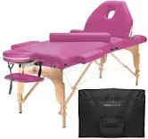 Saloniture Professional Portable Massage Table with Backrest