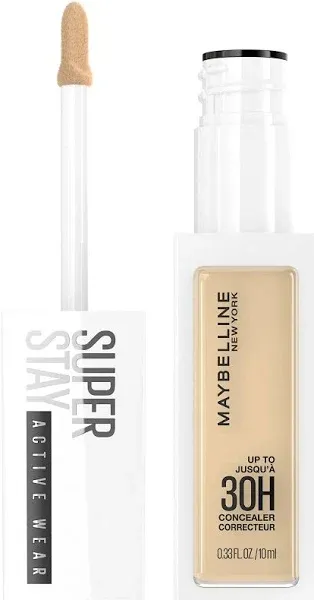 Maybelline Super Stay Liquid Concealer Makeup, Full Coverage Concealer, Up to 30 Hour Wear, Transfer Resistant, Natural Matte Finish, Oil-free, Available in 16 Shades, 22, 1 Count