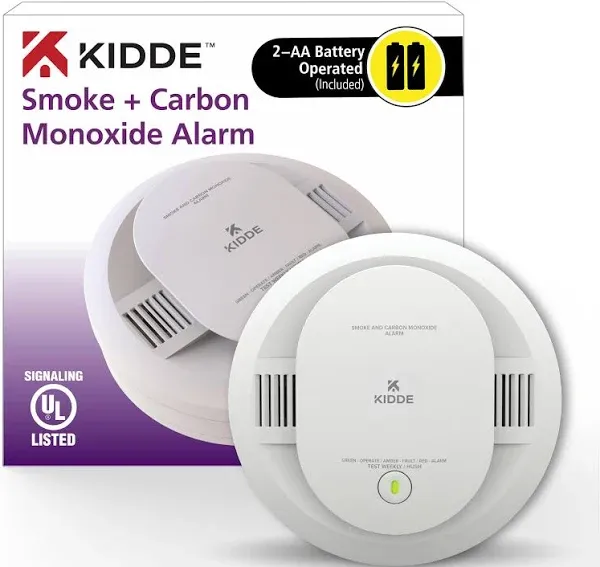 Kidde 900-CUDR Battery Operated Smoke &amp; Carbon Monoxide Detector with LED