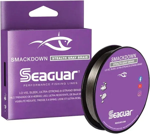 Seaguar Smackdown Braid 300 Yards Stealth Gray