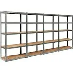 Costway 72'' Heavy Duty Storage Shelf Steel Metal Garage Rack 5 Level