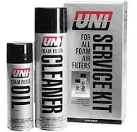 UNI Foam Air Filter Service Kit - Cleaner and Oil Aerosol Can UFM-400