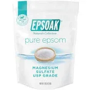 Epsoak Epsom Salt - 2 lbs USP Magnesium Sulfate