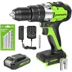 Versatile 24V Drill/Driver with High Torque and 5 Bits - Ideal for All Materials