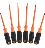 Klein Tools Screwdriver Set, 1000-Volt Insulated, (6-Piece)