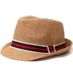 WESTEND Unisex Summer Wide Brim Fedora - Hats for Men & Women + Panama Hats & Straw Hats