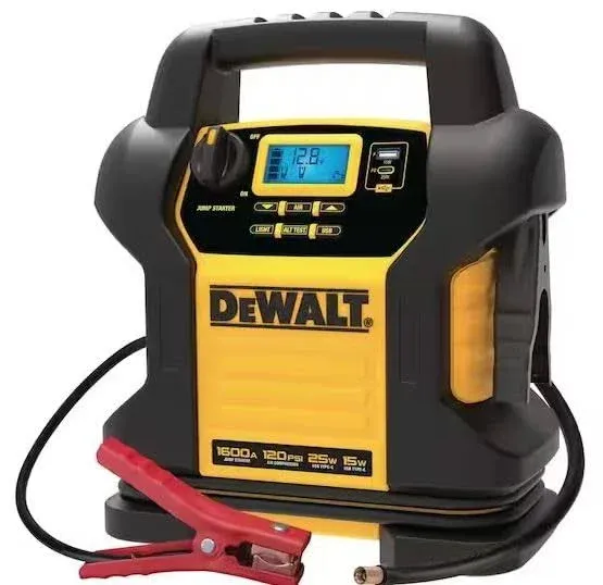 DeWalt 1400 Peak Amp Jump Starter with Digital Compressor