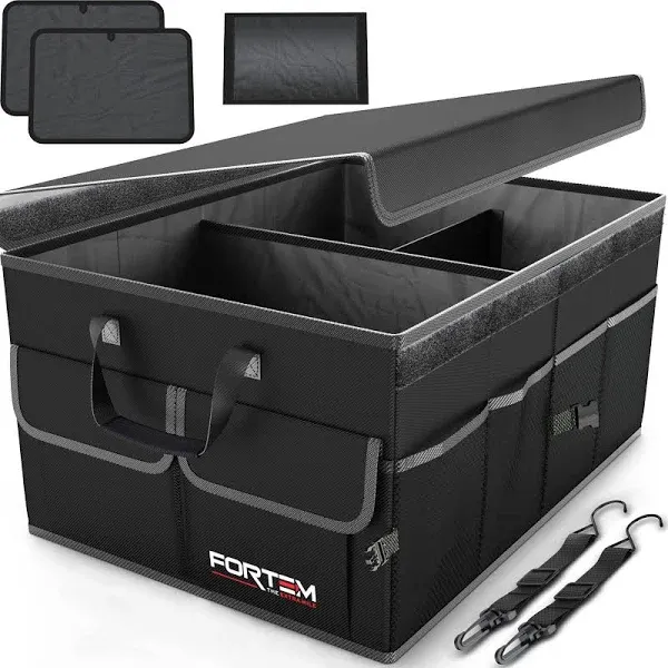 Fortem Trunk Organizer, Storage Organizer, Collapsible Multi Compartment ...