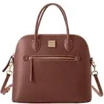 Dooney &amp; Bourke Saffiano Large Domed Satchel - Amber