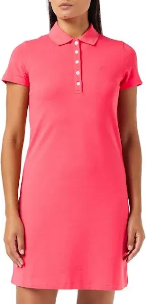 Nautica Women's Easy Classic Short Sleeve Stretch Cotton Polo Dress