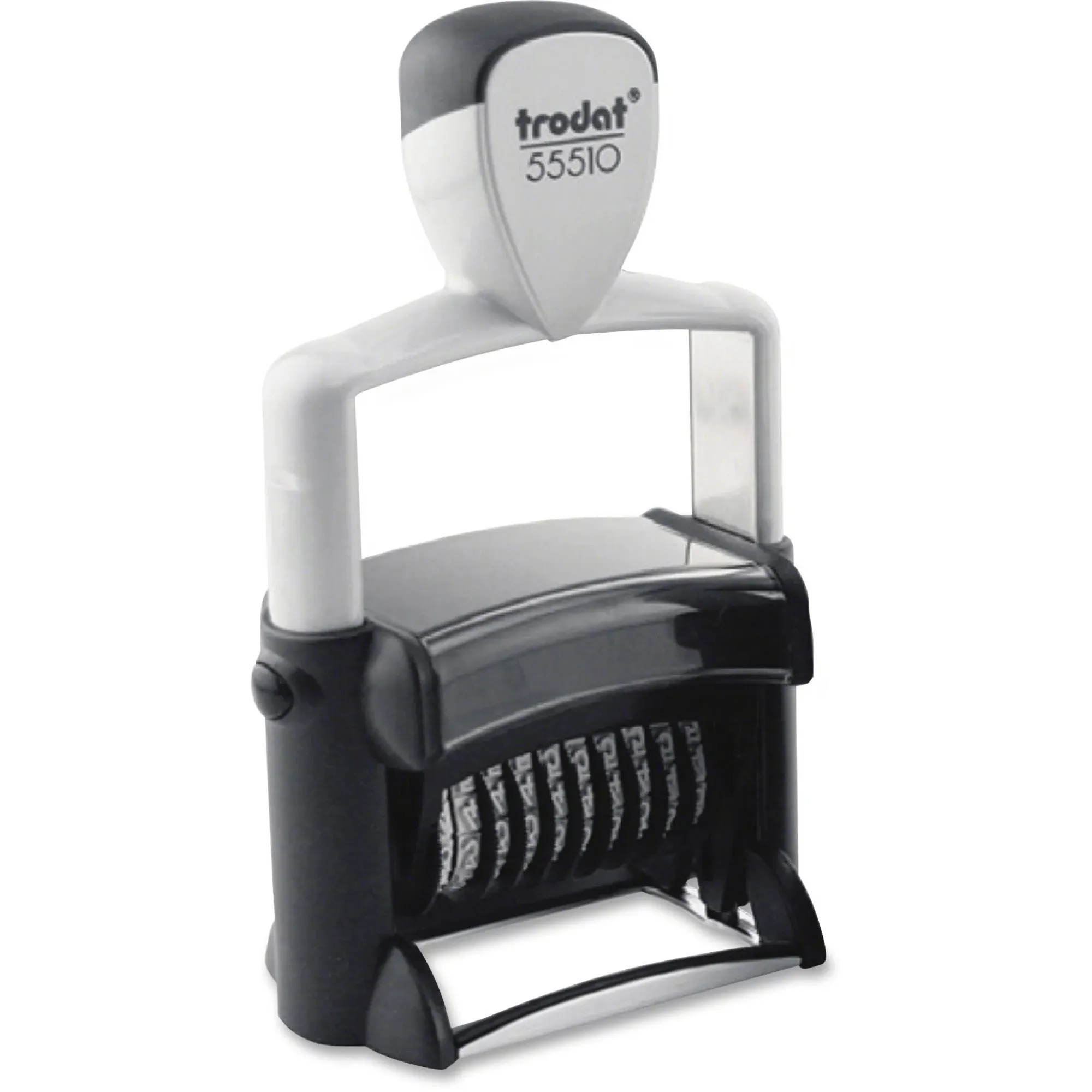 Trodat Self-Inking Professional Numberer, Type Size 2, 10 Bands/Digits, Black