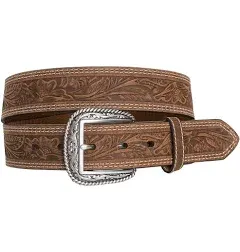 Ariat Men's Double Stitch Tooled Belt