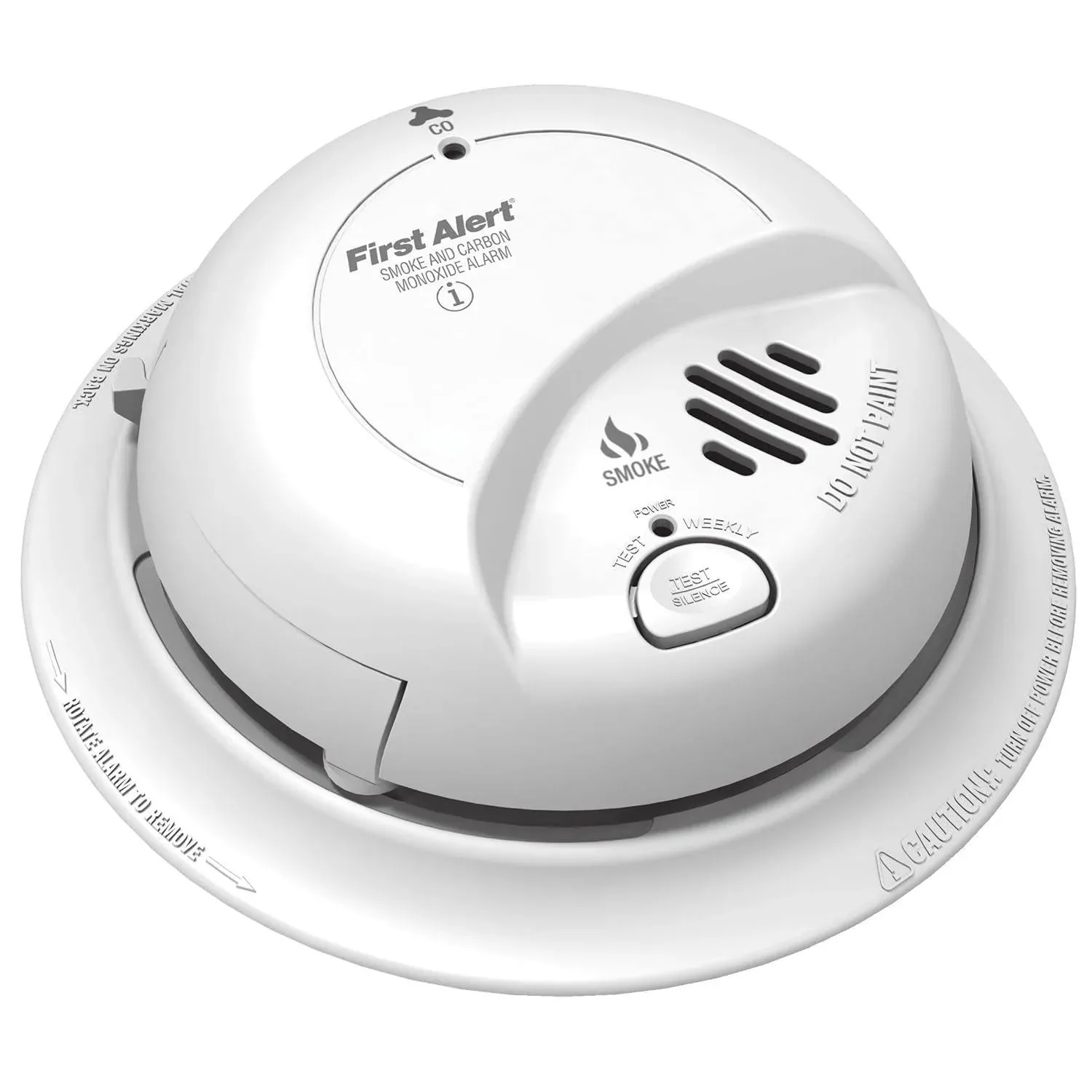 First Alert SCO2B Single Gas Detector, 10 ft, 85 dB, Alarm: Audible/Visual, Electrochemical Sensor, White