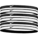 Nike Swoosh Sport Headbands 6 Pack - White/Black