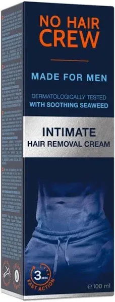 No Hair Crew Intimate Hair Removal Cream for Men TB