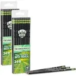 Ticonderoga Pencils, #2 Soft, Black, Unsharpened, 24 Per Pack, 2 Packs