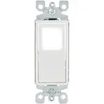 Leviton Decora White LED Illuminated Rocker Single-Pole Switch L5611-2W