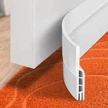 Holikme Door Draft Stopper Under Door Draft Blocker Insulator Door Sweep Weather Stripping Noise Stopper Strong Adhesive