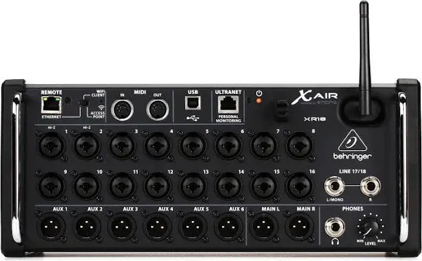 Behringer X Air XR18 18 Channel Tablet Control Digital Mixer