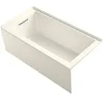 KOHLER K-1956-LA-96 Underscore 60" X 30" Alcove Bath, Left Drain In Biscuit