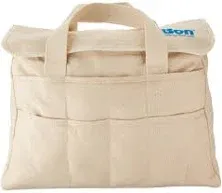 Bon Tool Bag Storage 11.5&#034;x5.5&#034; Canvas 21-Pocket Standard Duty White (25-cu-in)