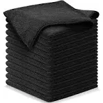 USANOOKS Microfiber Cleaning Cloth - 12pcs (16x16 inch) High Performance - 1200 Washes Ultra Absorbent Car Towels Traps Grime Liquid for Streak-Free