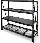 DeWalt 6-Foot Tall Black Frame 4 Shelf Industrial Storage Rack