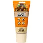 Gorilla All Purpose Wood Filler, 6Oz Tube, White (Pack of 1)