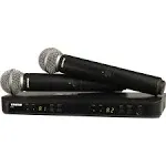 Shure BLX288/PG58 H10 Dual Handheld Wireless System, Black