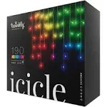 Twinkly Icicle Smart RGB LED Lights - 190 Lights