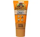 Gorilla All Purpose Wood Filler, 6Oz Tube, White (Pack of 1)