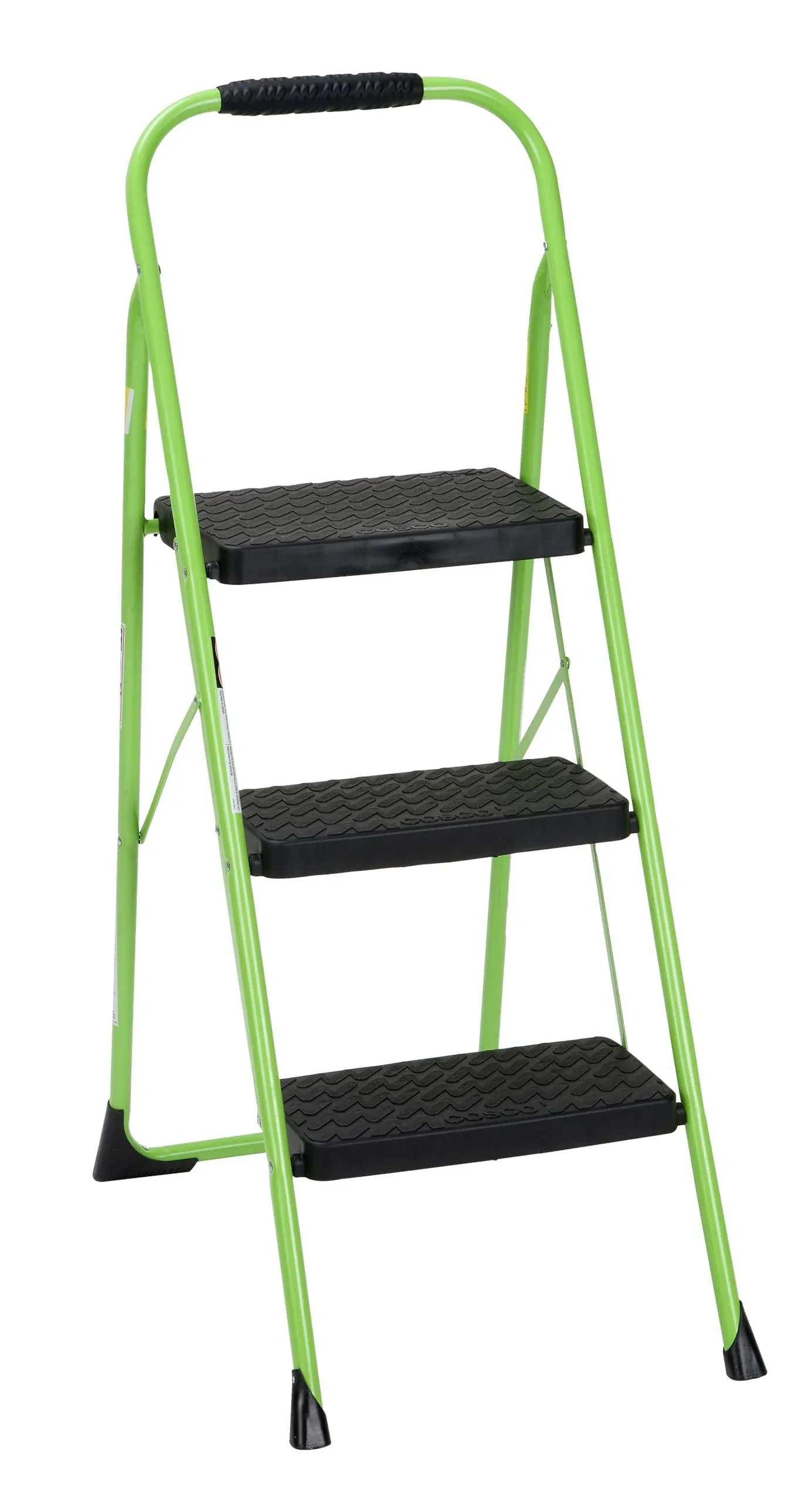 COSCO 3 Step Big Step Folding Step Stool, Green