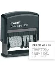 Trodat Economy 12-Message Stamp