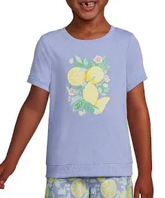 Lands' End Girl's Short Sleeve Tee and Shorts Pajama Set