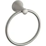 KOHLER K-13435-BN Coralais Towel Ring, Vibrant Brushed Nickel