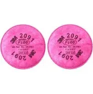 3M 2091 P100 Particulate Filter, 1 Pair per Pack