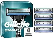 Gillette Mach3 Turbo Razor Cartridges - Pack of 4