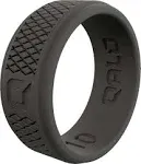 Qalo Men's Crosshatch Silicone Ring