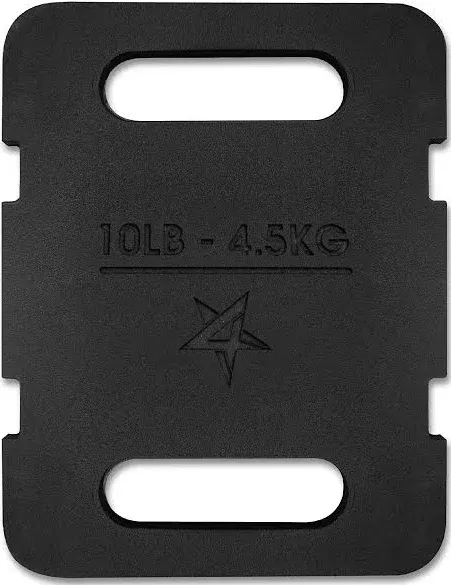 Yes4All Adjustable Ruck Weight, Weighted Plate with Straps for Rucking, Swings, Squat & Strength Training - Multiple Weights: 10LB to 40LB