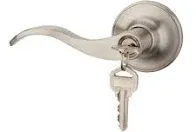 HENYIN Wave Lever Keyed Entry Door Lock/ Door Knob Hardware  3 keys