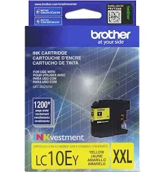 Brother Printer LC10EY Super High Yield Yellow Ink Cartridge