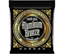 Ernie Ball Medium Light Aluminum Bronze Acoustic Guitar Strings - 12-54 Gauge