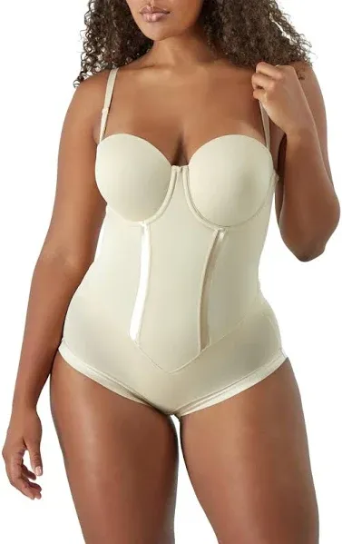 Maidenform Firm Control Shapewear Easy-Up Strapless Body Shaper 1256 Women's