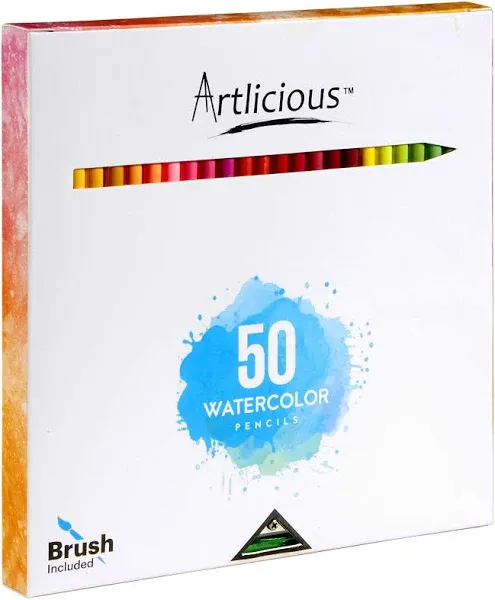 Artlicious Colored Pencils 50 Colors Colored Pencils for Kids Color Pencil Se...