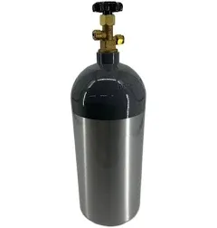 10lb Aluminum CO2 tank CGA 320 Valve DOT Approved Cylinder Empty