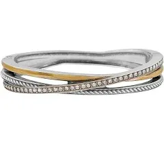 Brighton Neptune's Rings Narrow Hinged Bangle