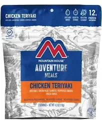 Mountain House Chicken Teriyaki with Rice | Freeze Dried Backpacking & Camping Food | 6-Pack | Gluten-Free