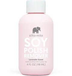 ella+mila Soy Nail Polish Remover Non-Acetone Nail Polish Remover - Non-Toxic