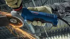 4-1/2 in. Corded Ergonomic Angle Grinder with No Lock-On Paddle Switch